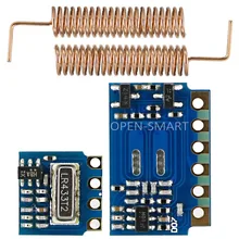 RF module 433MHz for Arduino 433MHz Transmitter Receiver Module RF Wireless Link Kit +2PCS 433MHz Spring Antennas