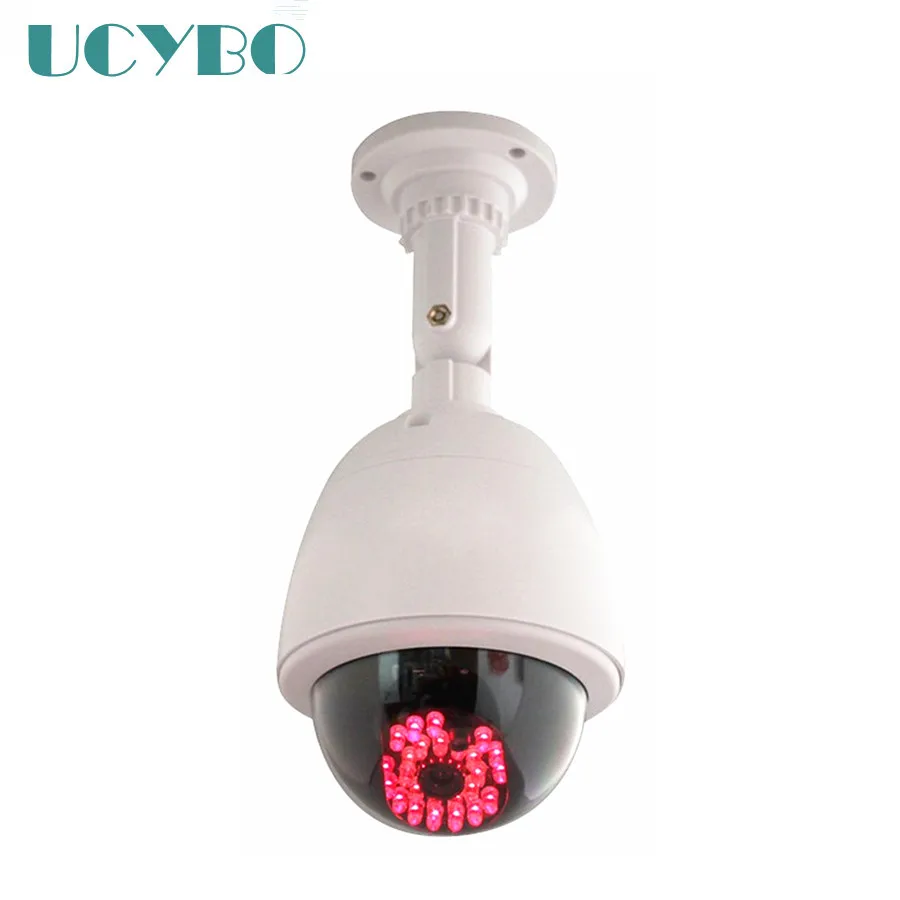 

Security Dummy Fake Camera Indoor Outdoor waterproof Red LED infrared light Surveillance dome dummy camera