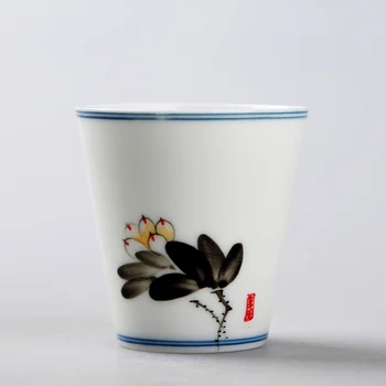 

Chinese Kung Fu Tea Cup Single Ceramic Teacup Jingdezhen Hand-painted Mug