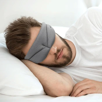 

Aviation 3D Natural Sleep Eye Mask Silk Shade Eye Mask Soft and Resilient Bandage Adjustable Travel Eye Protection Sleep Aid