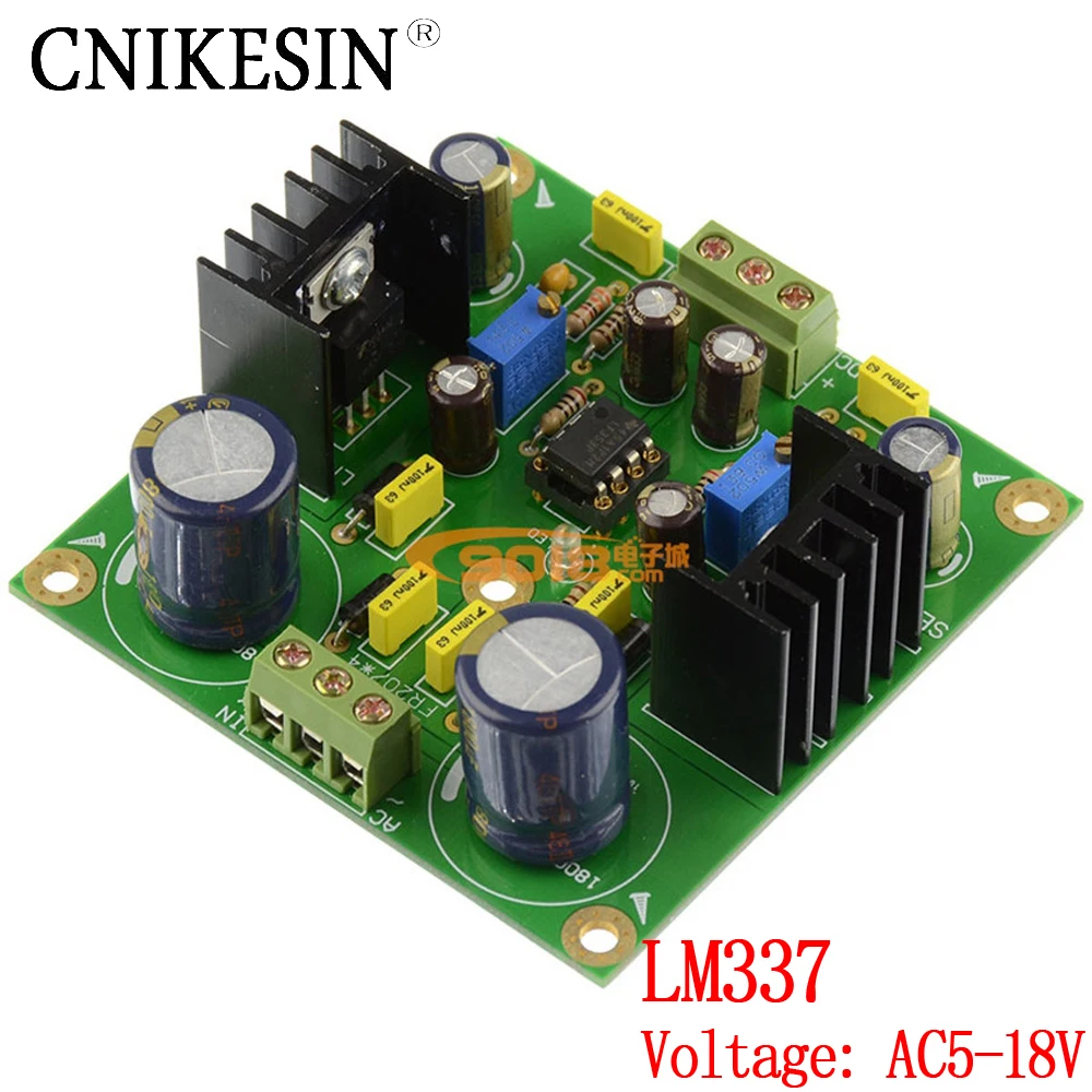 Cnikesin LM337 DC servo напряжения регулируемые стабилизированный источник питания платы