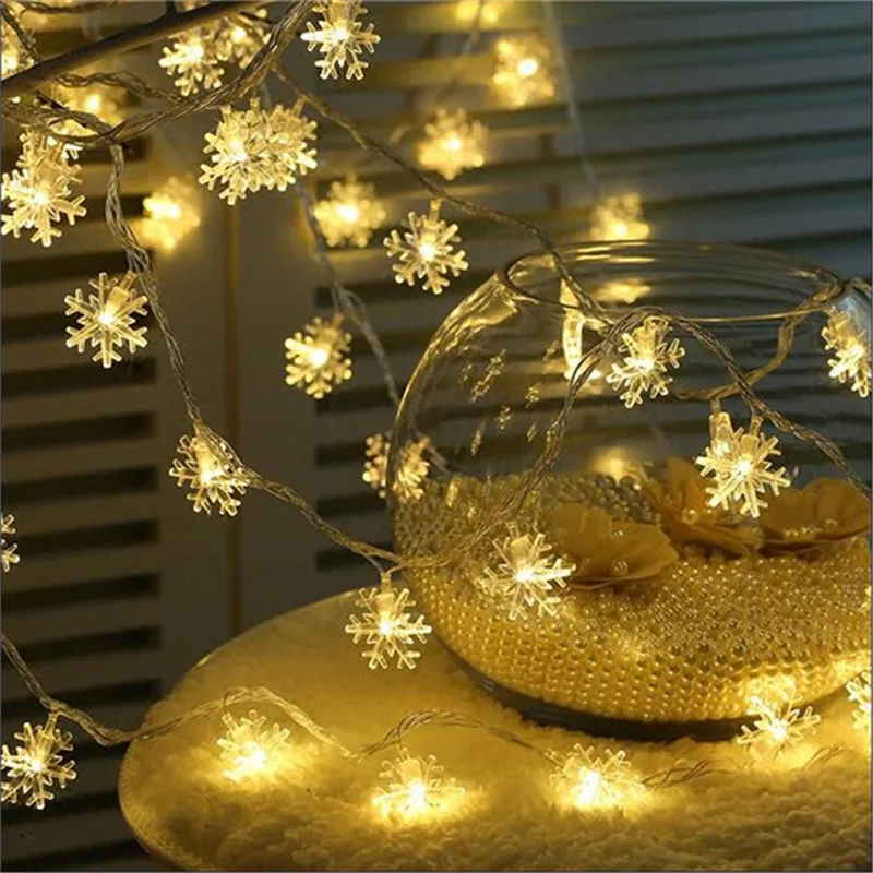 3M 20LEDS Snowflake LED String Lights Christmas Holiday Lighting for Home Garden Curtain or Party Decoration Powered by Battery 3M 20LEDS Snowflake LED String Lights Christmas Holiday Lighting for Home Garden Curtain or Party Decoration Powered by Battery