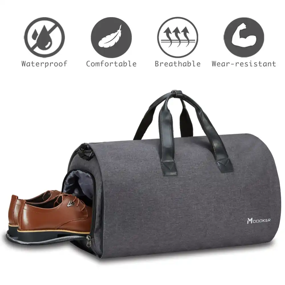 Modoker New Travel Garment Bag Shoulder Strap Duffel Business Fashion Carry On Hanging Clothing Multiple Pockets