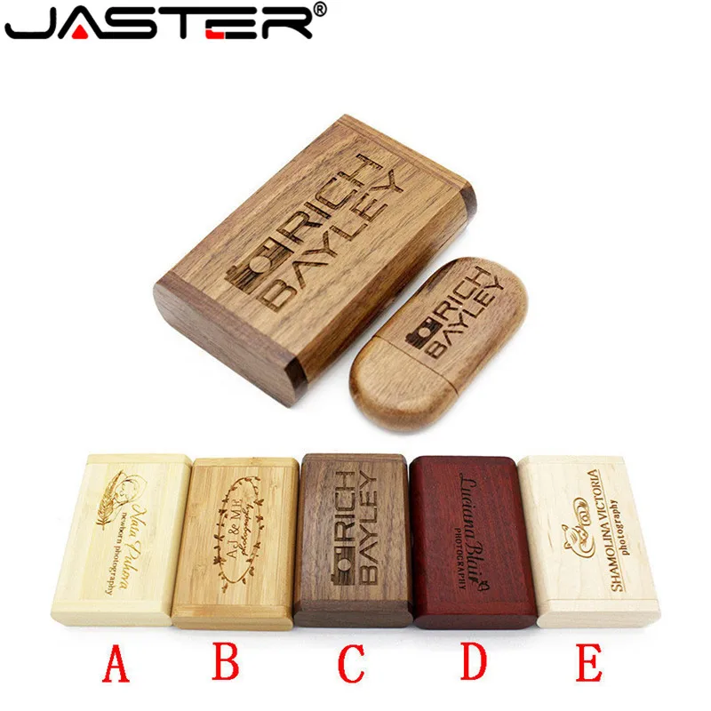 

JASTER Memoria Disk 32GB Pendrive USB Flash Pen Drive Maple Wood Memory Stick USB 2.0 64GB 8GB 4GB USB Key Clef Usb Photography