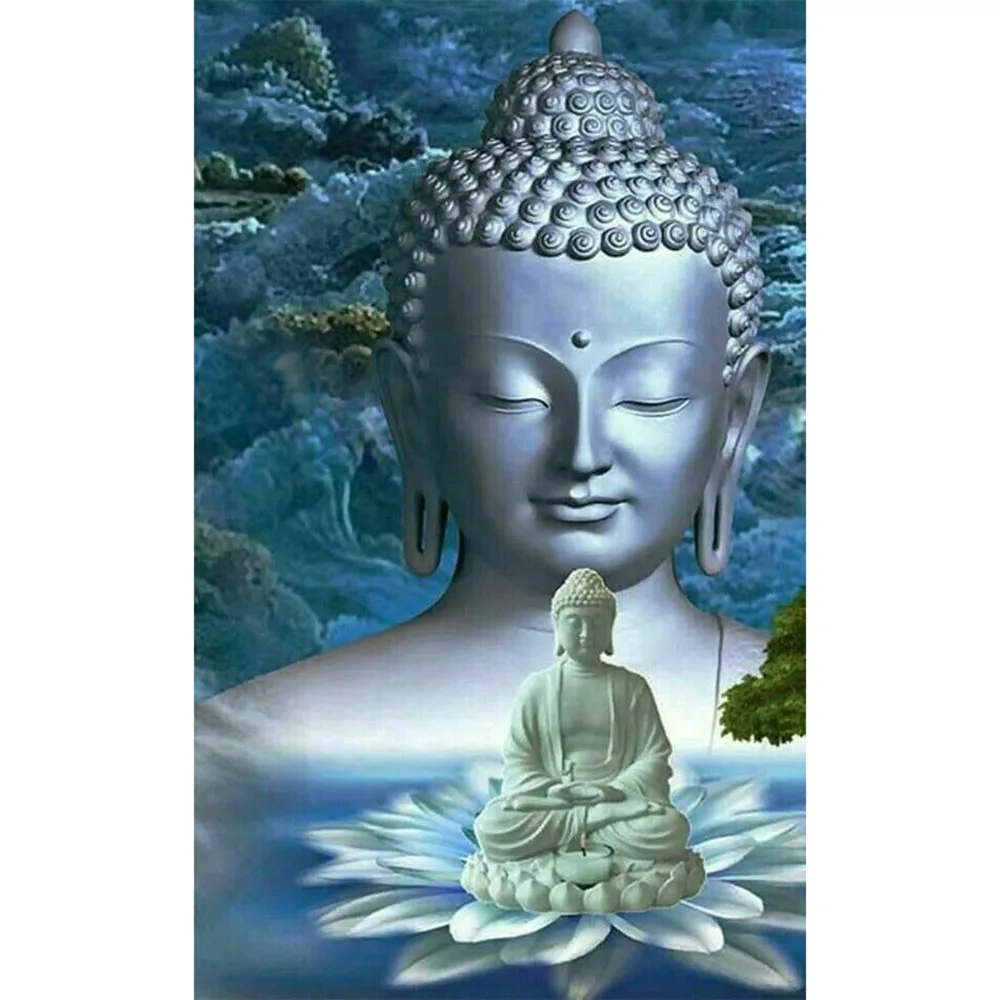 5D DIY Алмазная картина полная квадратная/круглая дрель "религиозный Будда" Алмазная вышивка крестиком Мозаика Украшение дома подарки