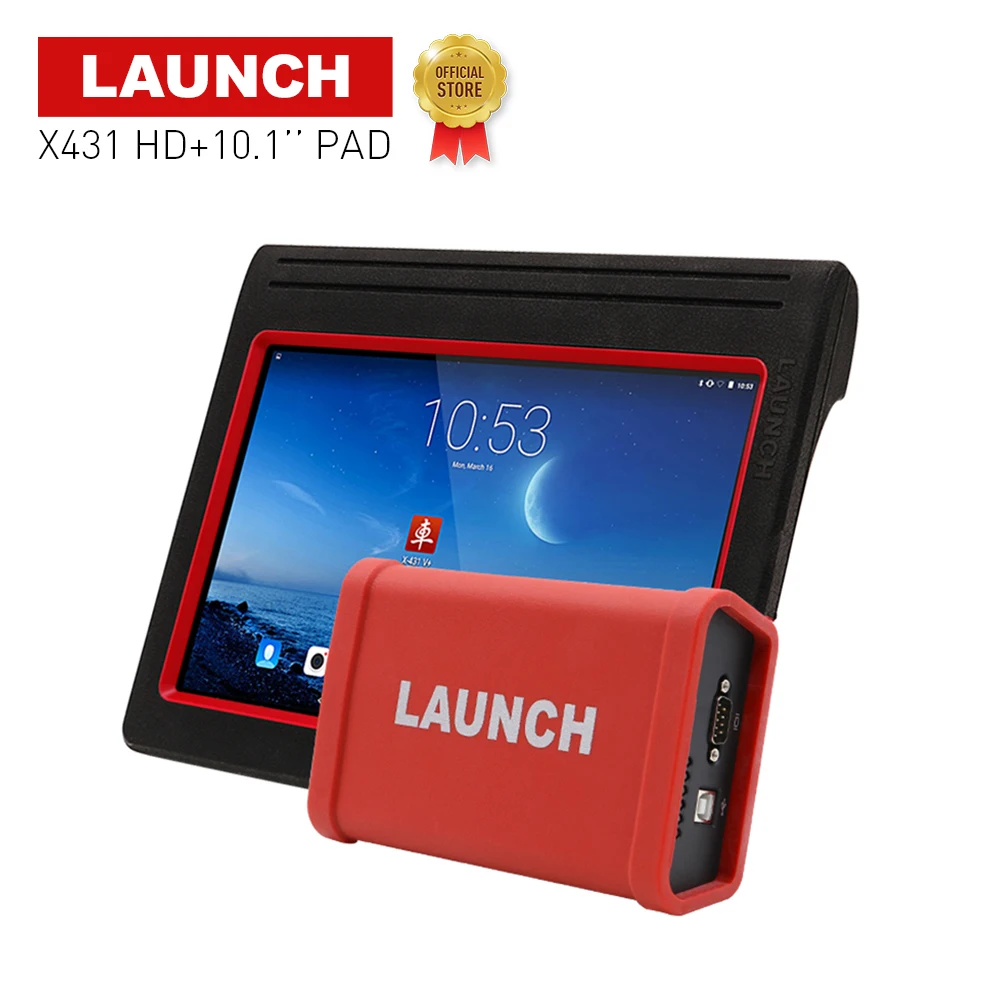

Original LAUNCH full system diagnostic tool X431 V+ Pad 10.1"inch & HD Heavy Duty HD Module support for 24V trucks DHL free