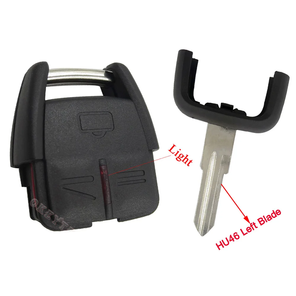 3 Button Remote Key Fob Case Shell Replacement for Vauxhall Opel Vectra Astra Omega Signum Car Accessaries HU46 Left Blade Cover