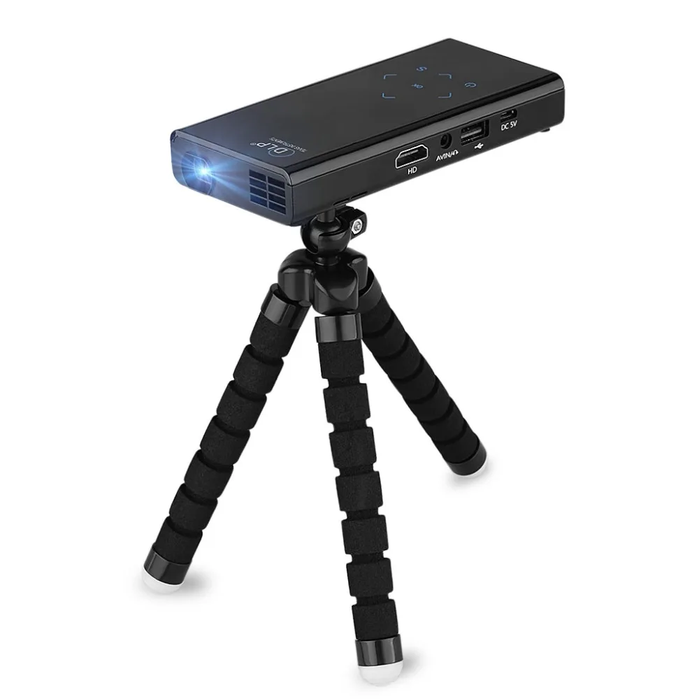 Newest E06 Mini Pocket DLP Projector Support HD 1080P Home Cinema for font b iPhone b