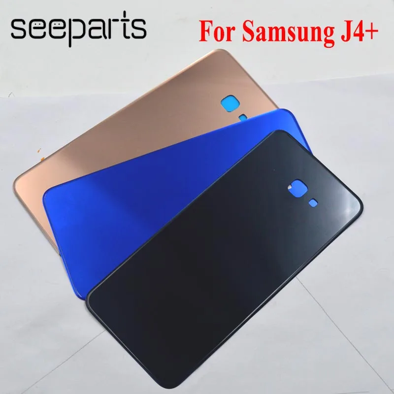 Задняя крышка батарейного отсека для Samsung Galaxy J4 Plus задний корпус чехол 6 0 &quotSAMSUNG +