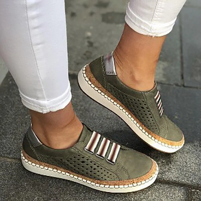 

Women's Large size Flat Sneakers Women Slip on Canvas Shoes Fashion Vulcanize Shoes Summer Casual Zapatillas Mujer Plus Size