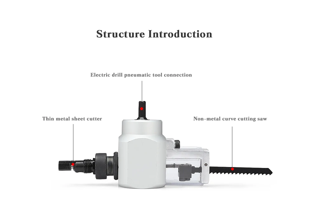 Двойного назначения лобзик Nibbler резак для листового металла для электрической дрели