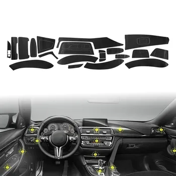 

TAIHONGYUN 3D Matte Carbon Fiber Car Interior Decal Sticker Trim Package Set Kit Fit for BMW 3 Series F30 F31 F35 M3