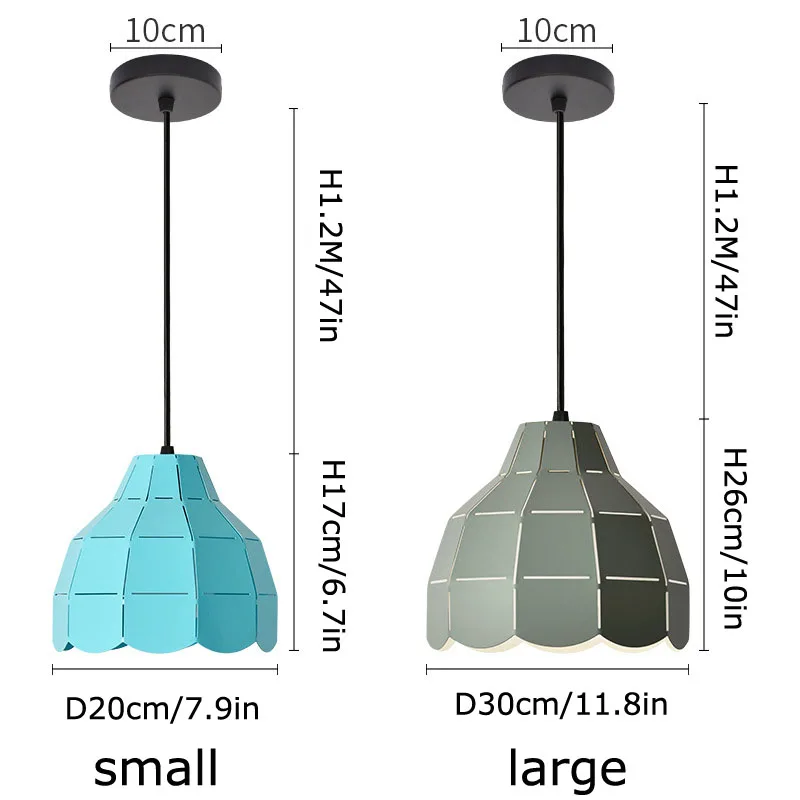 Colorful Raser Cut Pendant Light Metal Flower Pot Pendant Lamp Drop Lighting Hanging Restaurant Cafe Dining Room Pendant Lighting (15)