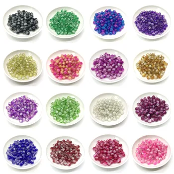 

30pcs 8mm Round glass beads For Jewelry making DIY Pearl Earrings charm necklace jewelry production