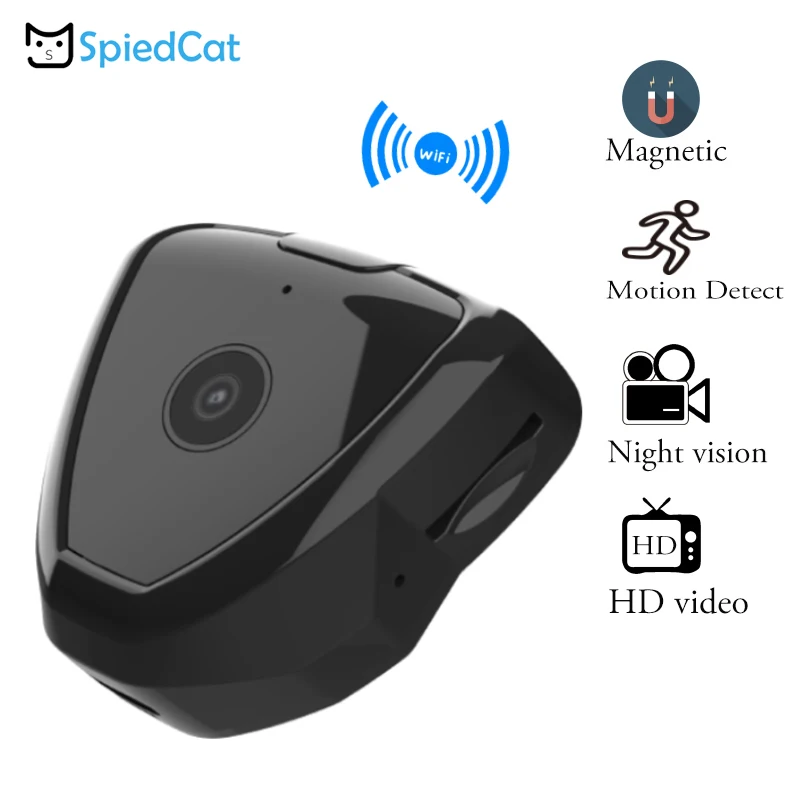 Портативная носимая мини камера 720 P hd DVR Wifi Обнаружение движения CMOS микро ночного