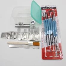 FEORLO 27 штук BGA трафареты Универсальный прямой обогрев трафареты+ приспособление с Прай и щеткой для SMT SMD чип Rpair Au11 Прямая поставка