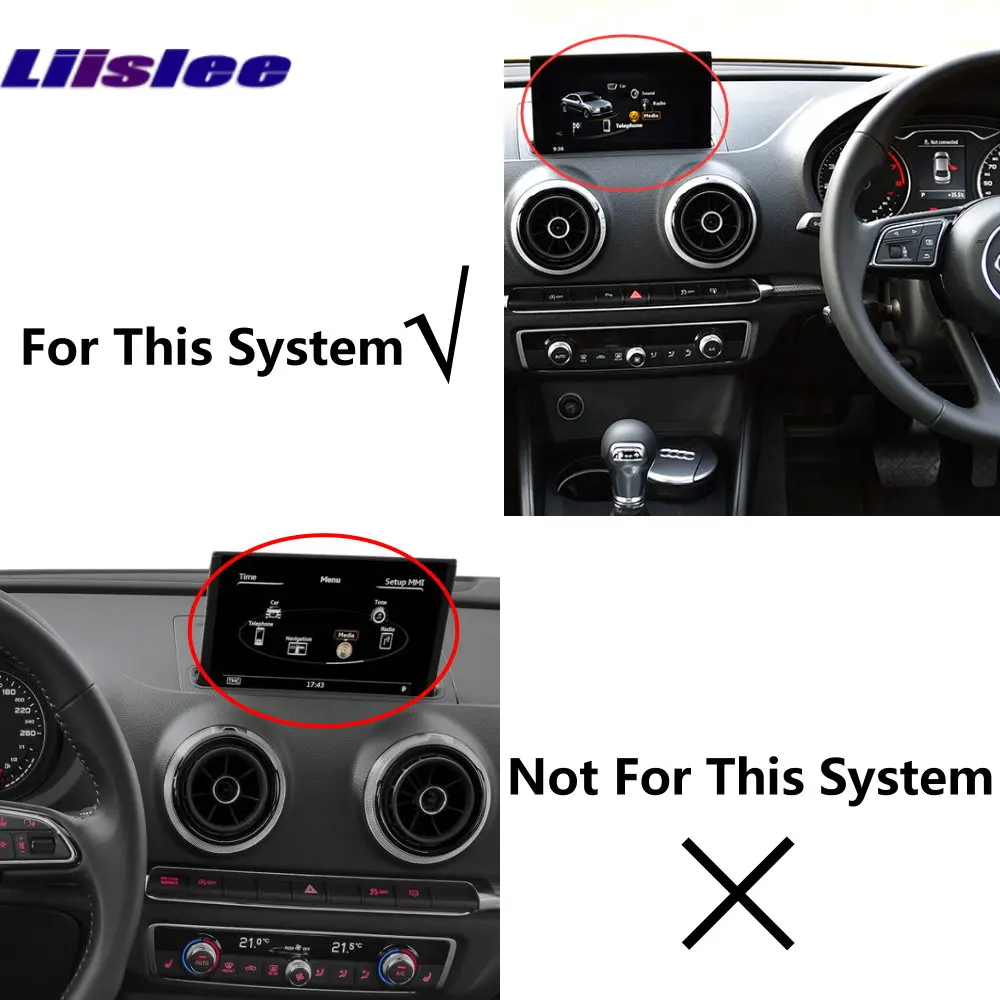 Liislee Original Screen Update System For Audi A3 2017 ~2018  Rear View Camera + Reversing Module  Decode Track Box 3