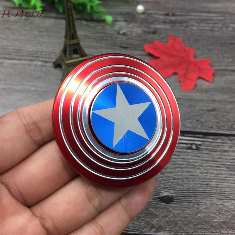 

30Pcs Captain America Fidget Spinner Aluminum Alloy Stress Reliever Hand Spinner Autism ADHD EDC Anti Stress Toy Fidget Spinner