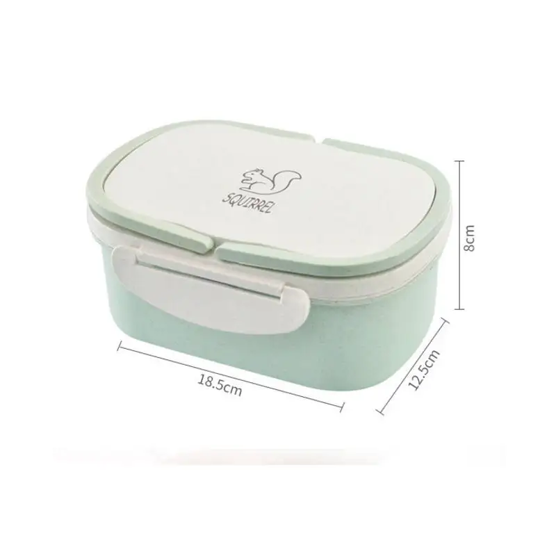 Ланч-бокс детский Bento box пластиковый микроволновый отсек для пикника Кемпинг контейнеры для хранения еды Ланчбокс A