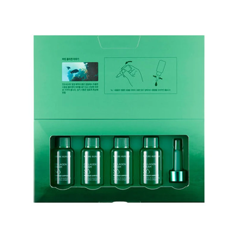 

NATURE REPUBLIC Collagen Dream 80 Program Ampoule 4pcs Collagen Facial Serum Moisturizing Essence Anti Wrinkle Cream Face Care