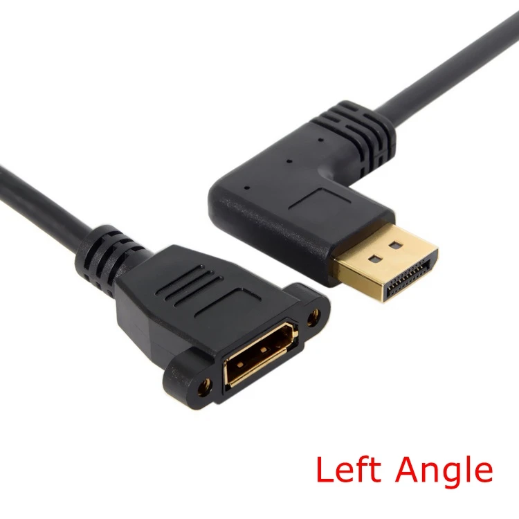 Вверх и вниз влево вправо угловой DisplayPort DP папа к женский с винтовыми отверстиями