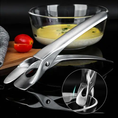 New Convenient Bowl Clip Anti-Hot Kitchen Pot Plate Handheld Clamp Stainless Steel Dish Gripper Home Tool | Дом и сад