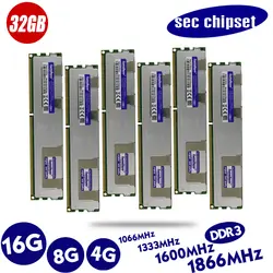 Оригинальный 8 Гб DDR3 1333 МГц г 1333 регистровая и ecc-память радиатор Серверная Память RAM работы 16 24 32 пожизненная гарантия LGA 2011