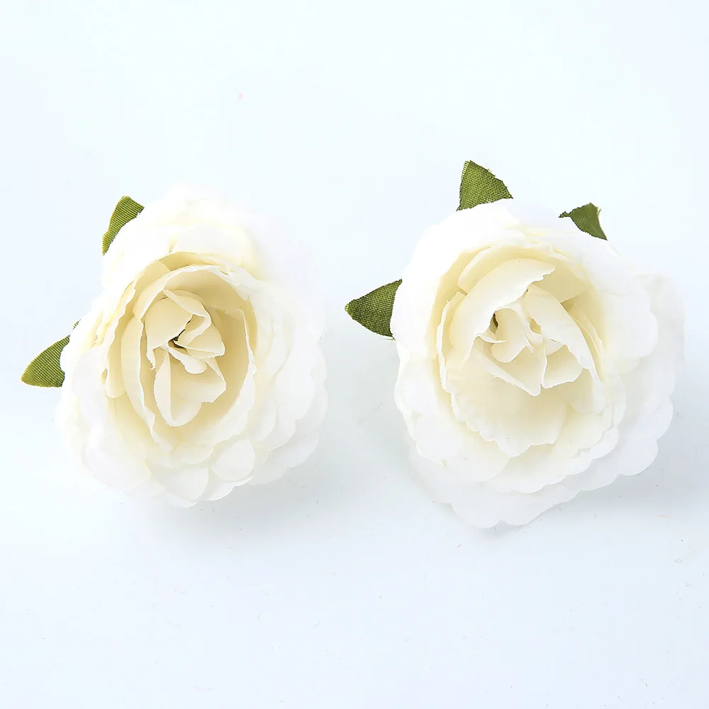 10 шт./лот, искусственный цветок, 4 см, шелковая голова розы для свадебной вечеринки, украшение дома, сделай сам, цветок на стену, скрапбук, ремесло, искусственный цветок