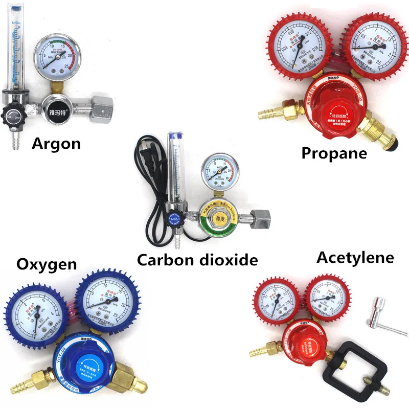 Ацетилен Пропан аргон кислород углекислый газ давление редуктор редукционный клапан сварочный регулятор