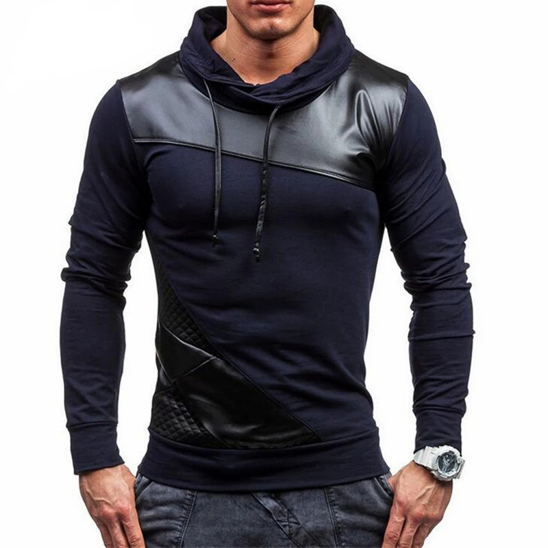 Hoodies Men Fashion Thin Men's Hoodies and Sweatshirts Brand-clothing Casual Tracksuits Sportsuit Black Hoodie  Size S-XXL