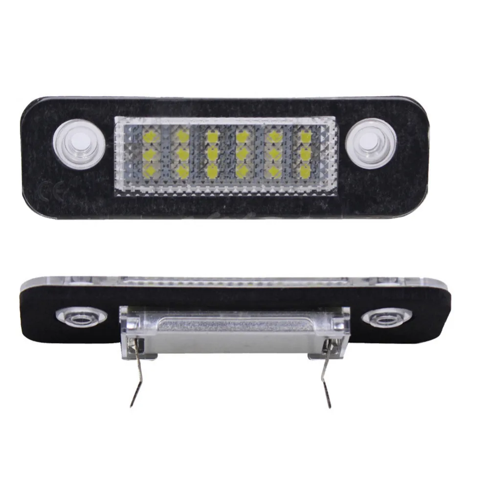 2017 4pcs/Lot 12V 18 LED Bulbs License Number Plate Light Lamp For Ford
