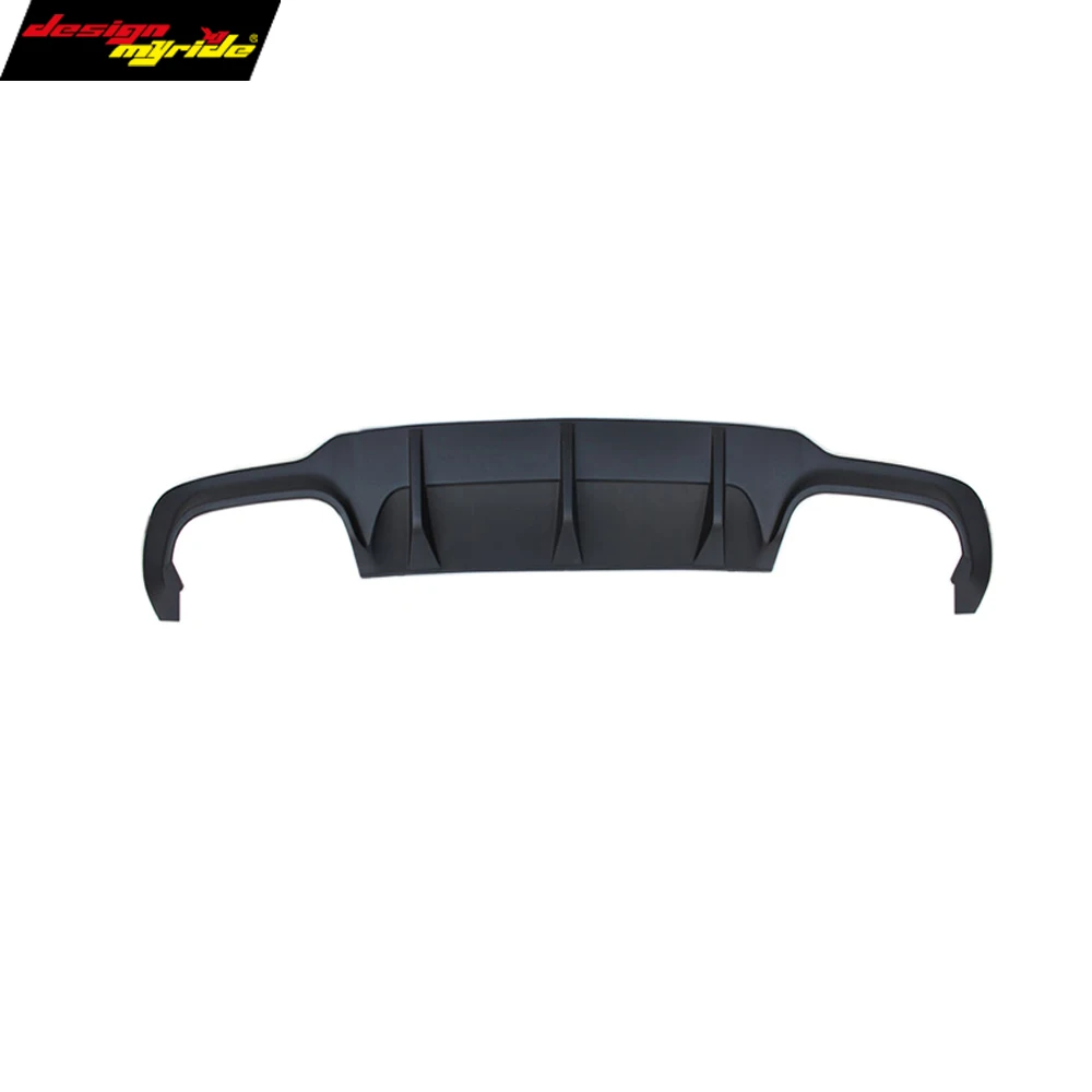 Difusor de labios de parachoques trasero W204 c63 estilo PP plástico para Mercedes Benz C180 C200 C250 C280 C300 C350 difusor de labios Y C63 parachoques 12-14