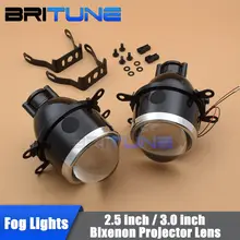Fendinebbia Bi-xeno Lente Bifocale Lampada Della Nebbia 2.5 ”/3.0 ”Universale Impermeabile Lenti Su Auto Accessori retrofit Uso H11 HID Lampadine