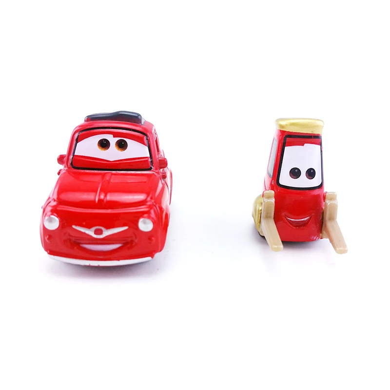 Дисней Pixar Cars 2 Red Luigi & Guido пожарная машина спасательный отряд 1:55 пластиковая