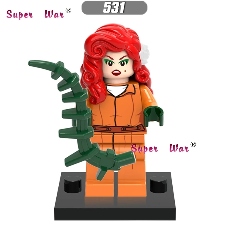 

one piece superhero marvel Poison Ivy building blocks action sets model bricks toys for children