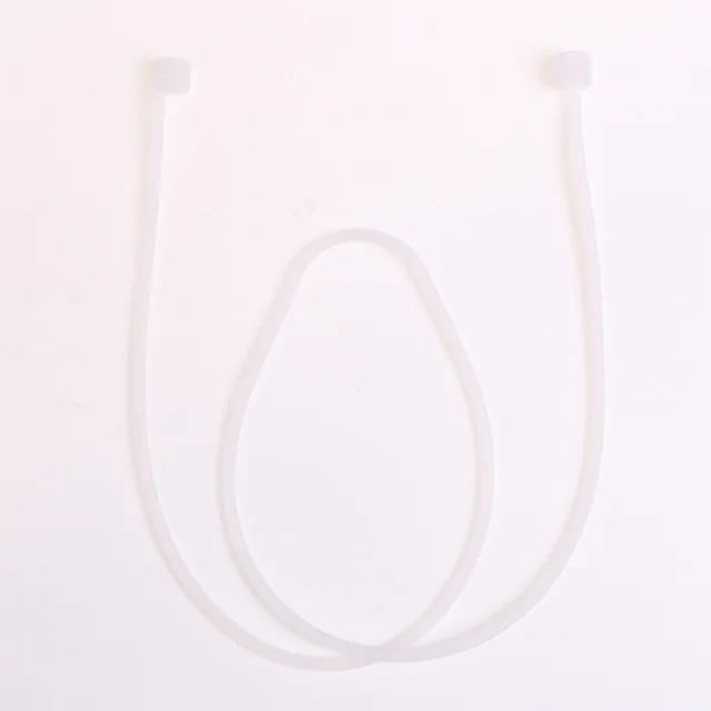 Мягкие силиконовые Bluetooth Беспроводной наушники чехол для AirPods противоударный защитный чехол Аксессуары для кожи для Apple Airpods 1 2 - Цвет: Anti-lost rope white