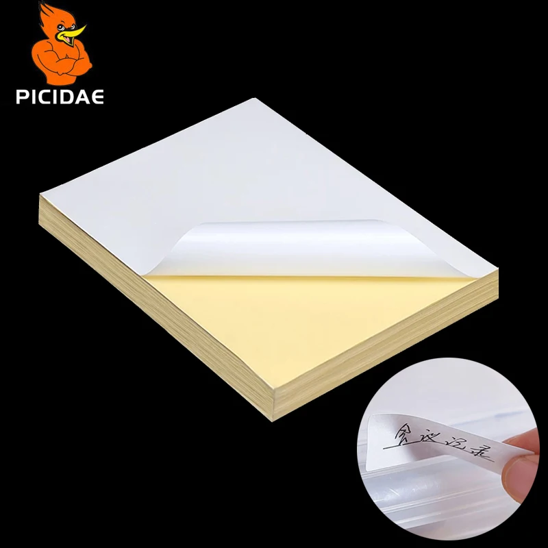 

A4 Removable Traceless N Times Paste Label Adhesive Sticker Classification Mark Fixed Asset Paper Inkjet Printers Repeat Laser