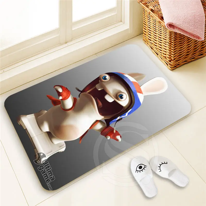 H-P958 Custom Raving Rabbids#3 Doormat Home Decor High Quality Pattern Door mat Floor Mat foot pad SQ00806#H0958 H-P958 Custom Raving Rabbids#3 Doormat Home Decor High Quality Pattern Door mat Floor Mat foot pad SQ00806#H0958
