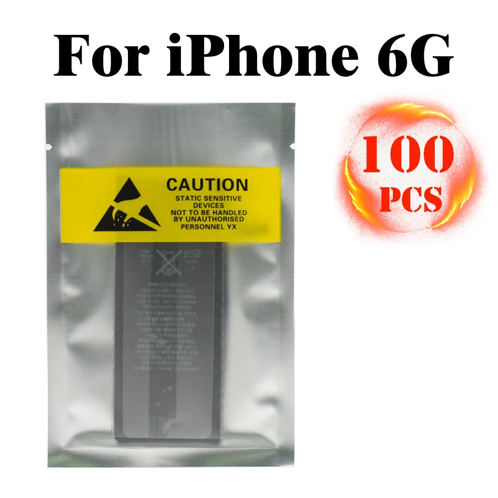 

100pcs Zero Cycle Phone Battery For iPhone 6 Real Capacity 1810mAh High Quality Li-ion Replacement Batteria Akuu Fast shipping