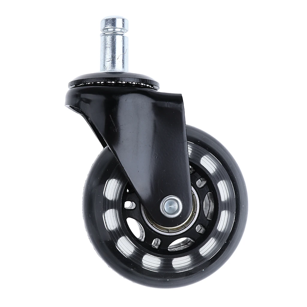 Office Chair Caster Wheels 2.5 inch Swivel Plate PU Caster Wheels Replacement Part for Furniture Home Hardware with Lock Brake Office Chair Caster Wheels 2.5 inch Swivel Plate PU Caster Wheels Replacement Part for Furniture Home Hardware with Lock Brake
