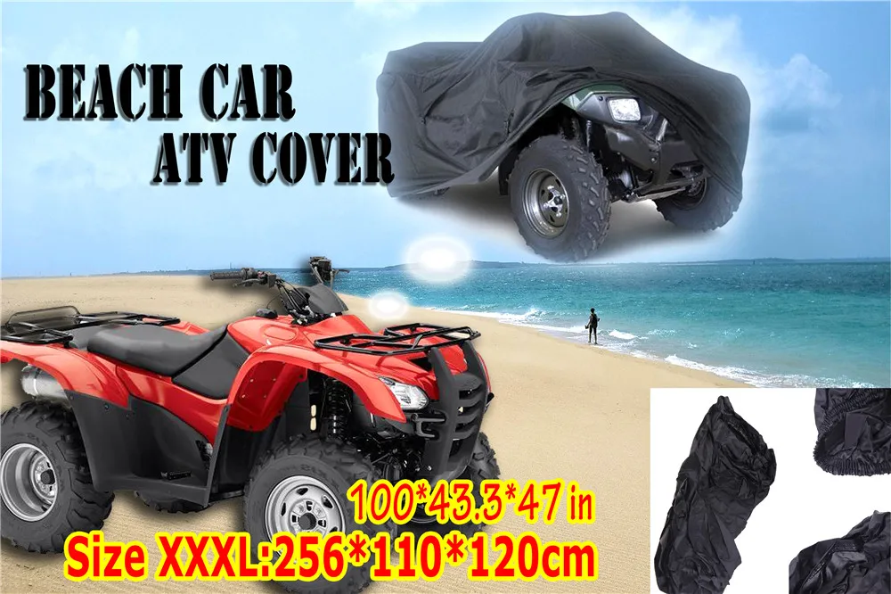 2018 brand new Quad Sizes XXXL Black Available Beach Car ATV Cover