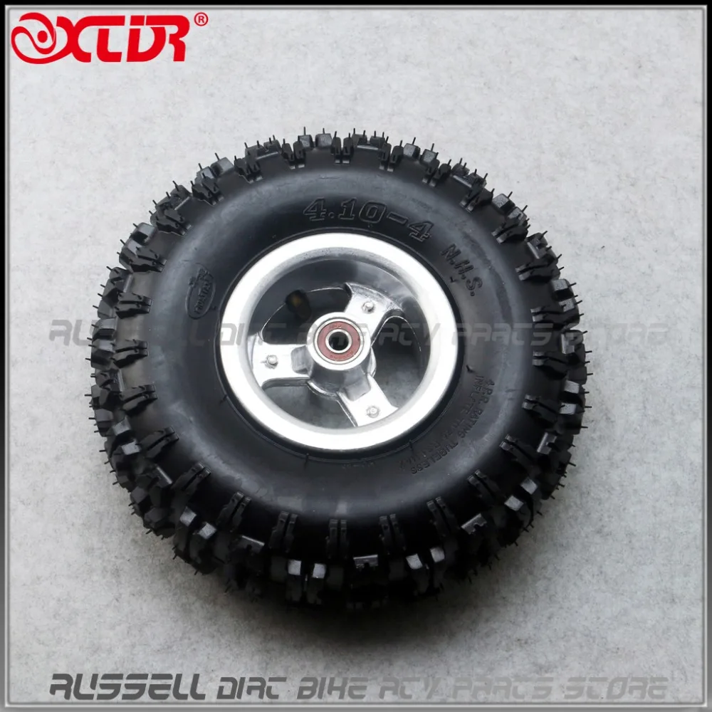 

4.10/3.50-4 410/350-4 ATV Quad Go Kart 47cc 49cc Chunky 4.10-4 Tire inner tube Wheel Rim Hub Fit All Models 3.50-4 4"