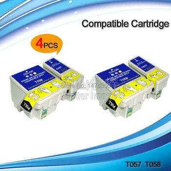 

XIMO T057 T058 Compatible Ink Cartridges,ME1 ME100 ME1+ inkjet printer cartridge,4 sets,8PCS,