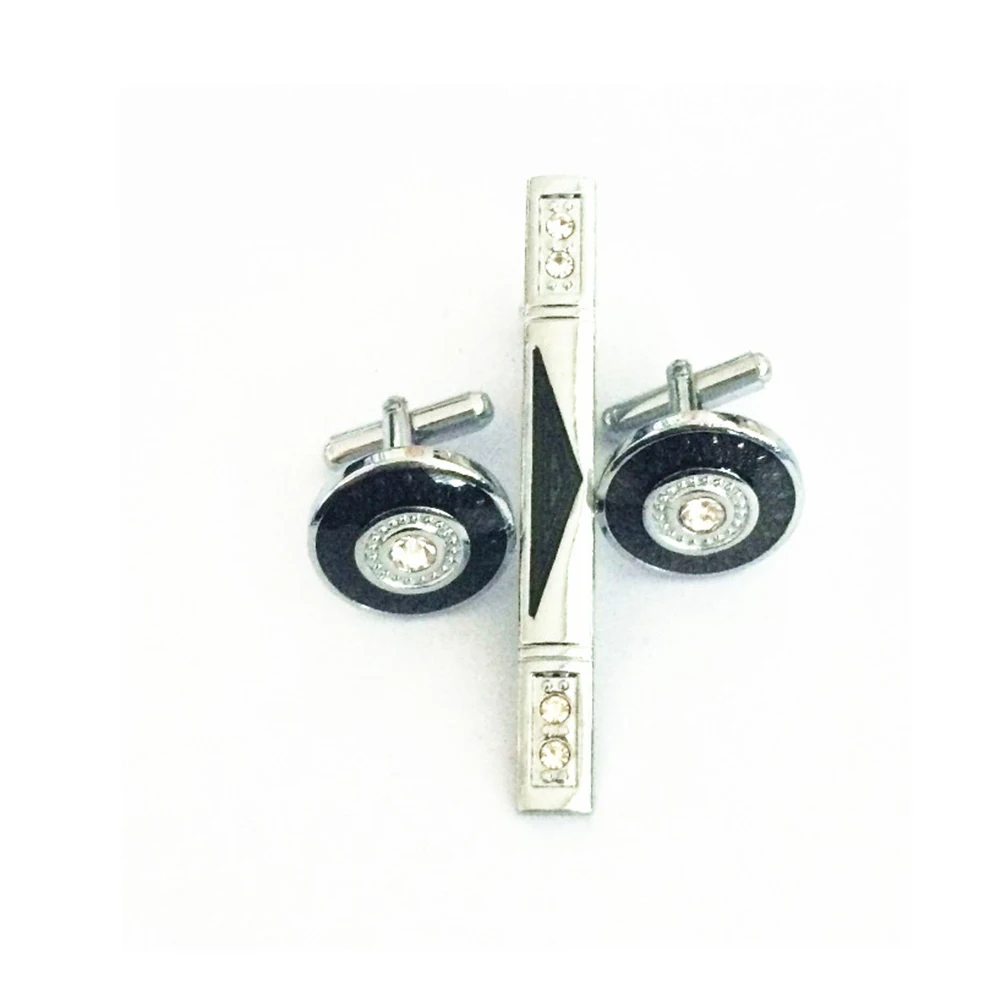 

AAB035 new arrival Factory store Cufflinks and Tie clips Set father's present Come with a gift box