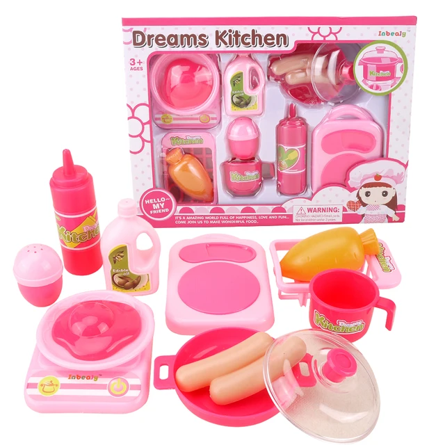 Us 16 49 Cooking Toys Children Pretend Play Toy Kitchen For S House Set Birthday Gift Kids Educational In