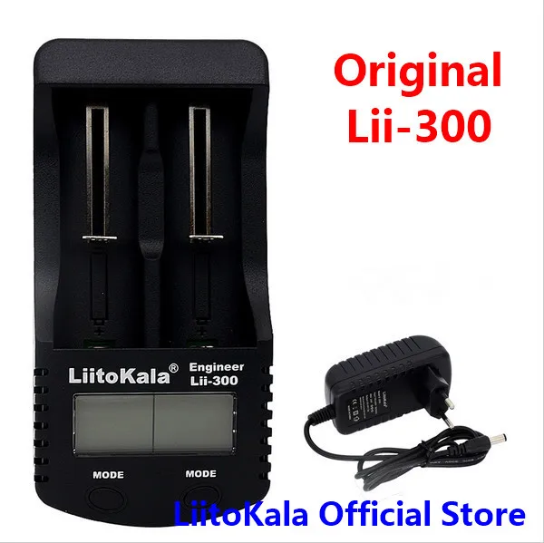

liitokala lii- 300 lcd 3.7 v 18650 / 26650 / 16340 / for / 10440 / 18500 cargador de batery con la pantalla