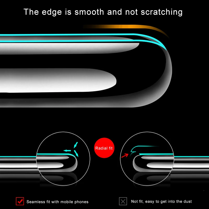 5D полный экран закаленное стекло для Xiaomi Redmi 7 Note 7 Pro Полное покрытие изогнутый экран протектор Настоящее 5D край над 3D 4D