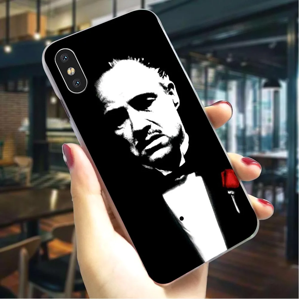Чехол для телефона Godfather Marlon Brando для iphone 8 Plus 5 5S SE 6 6 S/6 6S Plus 7 8/7 Plus X XS XR Xs Max, Жесткий Чехол - Цвет: K0758006