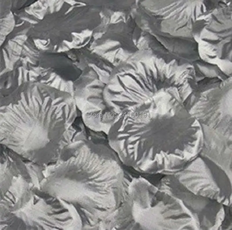 Rose Petal silver color Table Confetti Wedding Christening100 Petals-1