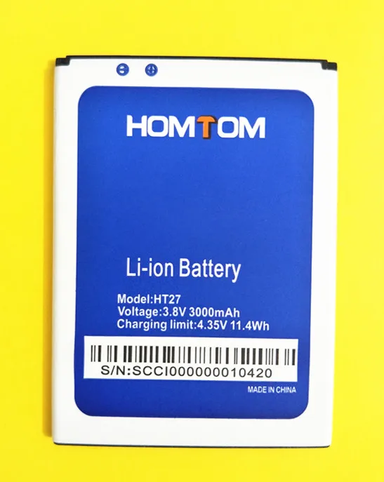 

AZK New 3.8V 3000mAh HT27 Battery for HOMTOM HT27 5.5inch smart phone Battery